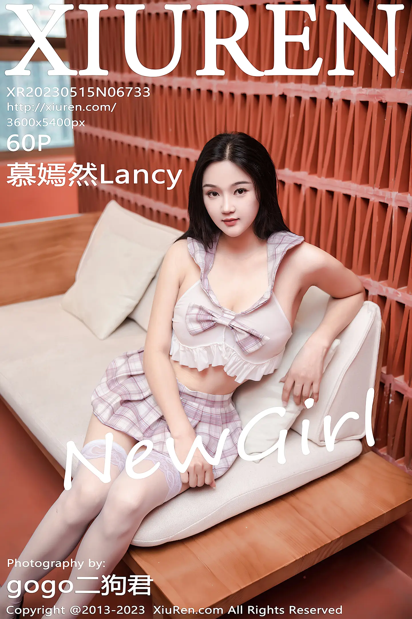 [XiuRen秀人网]No.6733_新人模特慕嫣然Lancy性感浅粉色短裙套装配白丝袜完美诱惑写真60P-秀人网 - XiuRen.Space